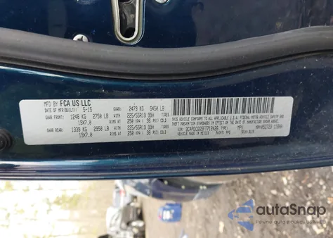 2015 Dodge Journey Crossroad z USA, uszkodzony, nr VIN 3C4PDCGG5FT712426